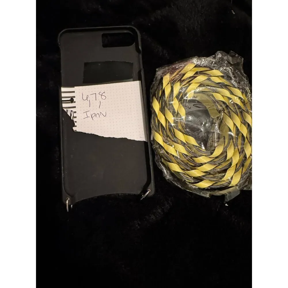 Bandolier iPhone 6,7& 8 Haley wallet case & Zoey yellow braided leather strap